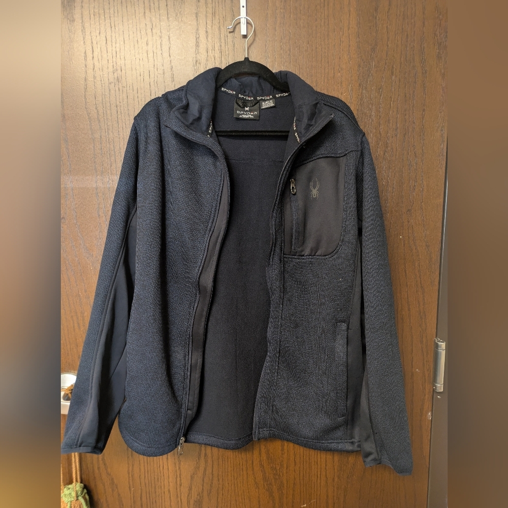 Spyder Men's Jacket Size XL Navy Blue Full Zip NWOT